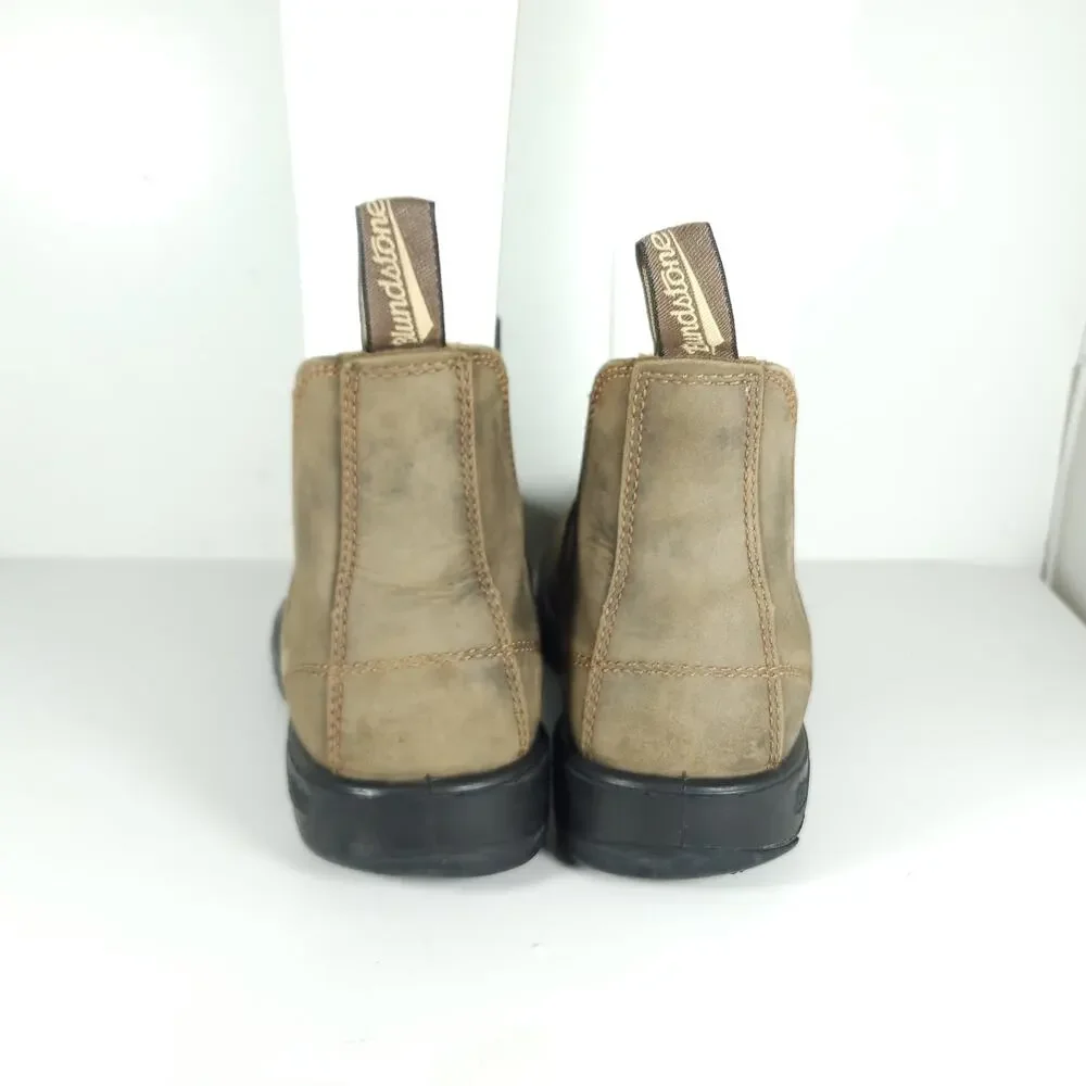 Blundstone Men's 585 AU9,5 US10,5 Rustic Brown Leather Ankle Chelsea Boots